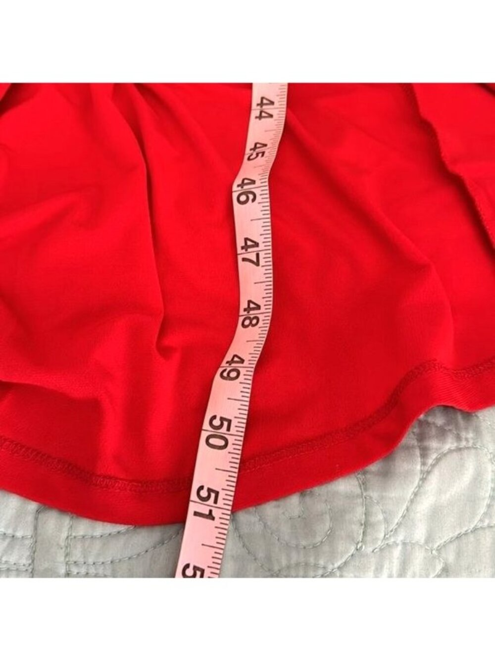 Red Venus Long Sleeve Jumpsuit With Open Front Skirt Overlay Strappy Neckline & - Picture 11 of 12